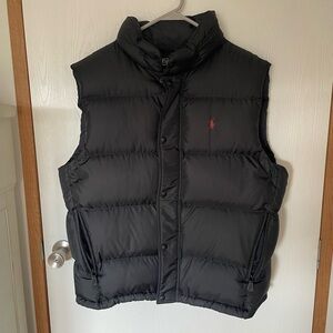 Polo Ralph Lauren Mens Black Down Puffer Vest XL